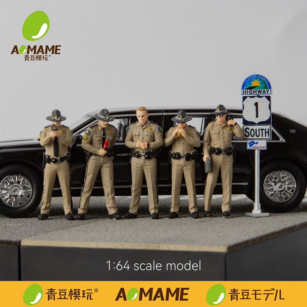 3D Printing Diecast Cars - Kicarmod 1/64 Set Figur Resin Polisi