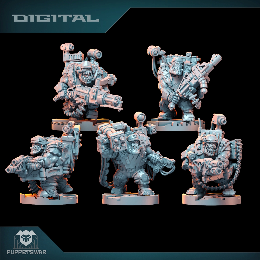 3D Printing And Additive Manufacturing - Pasukan Orc Ultimate Badasses, Figur Kulit