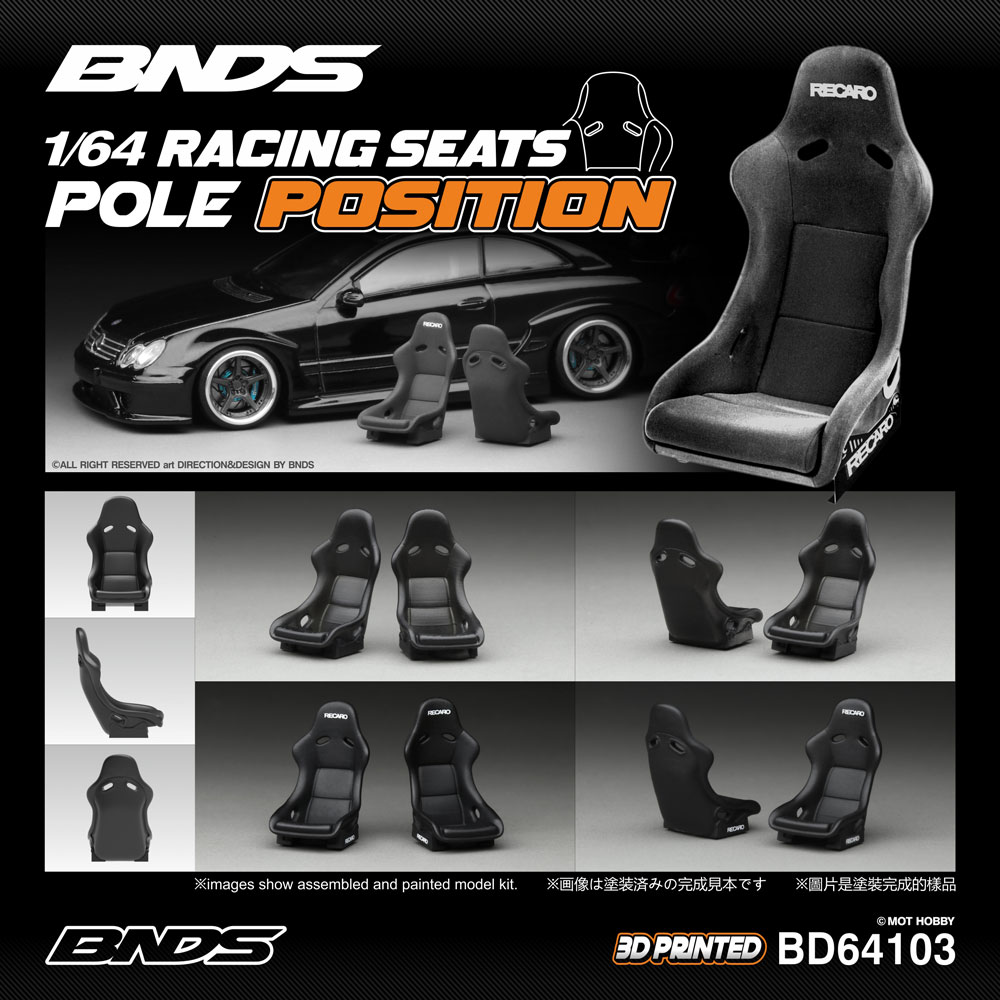 3D Printing Diecast Cars - BNDS 1/64 Kursi Balap Tanpa Cat