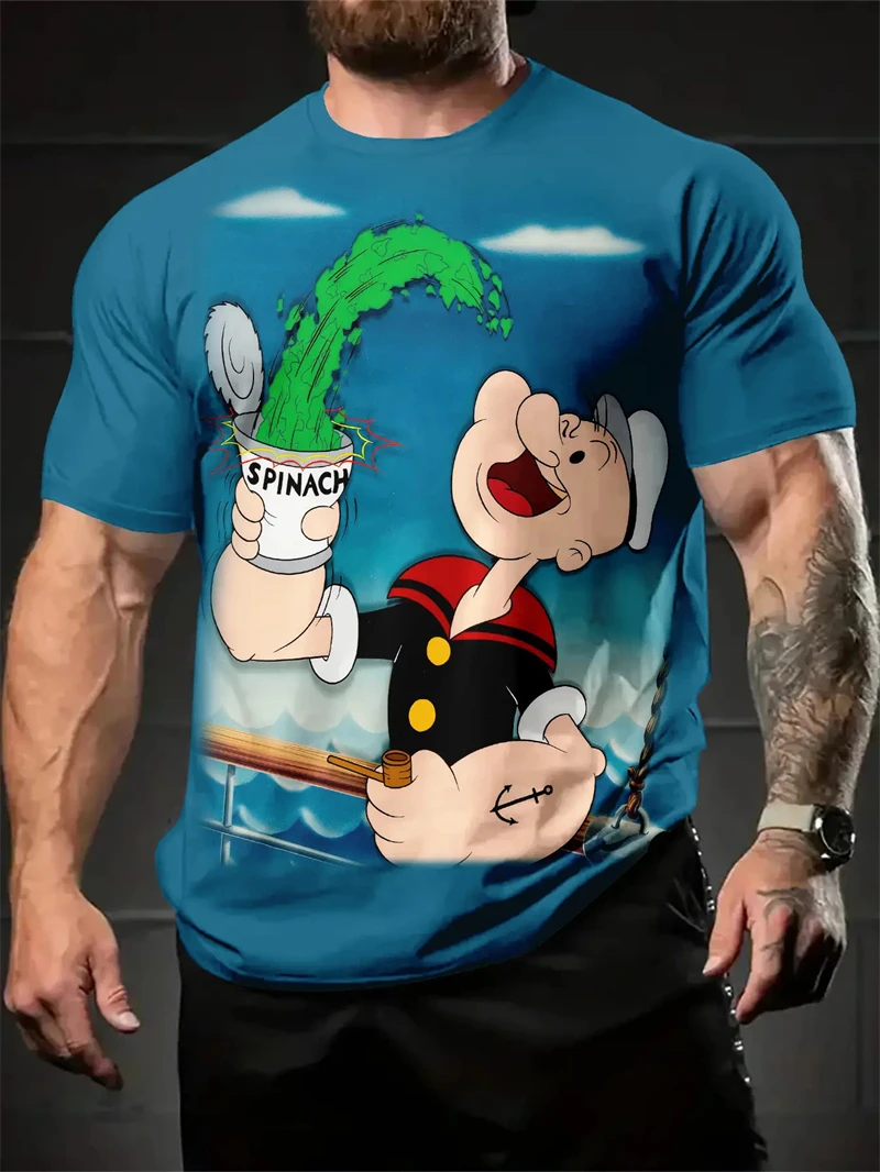 3D Printing On Fabric - Kaus Gambar Popeye The Sailor Man