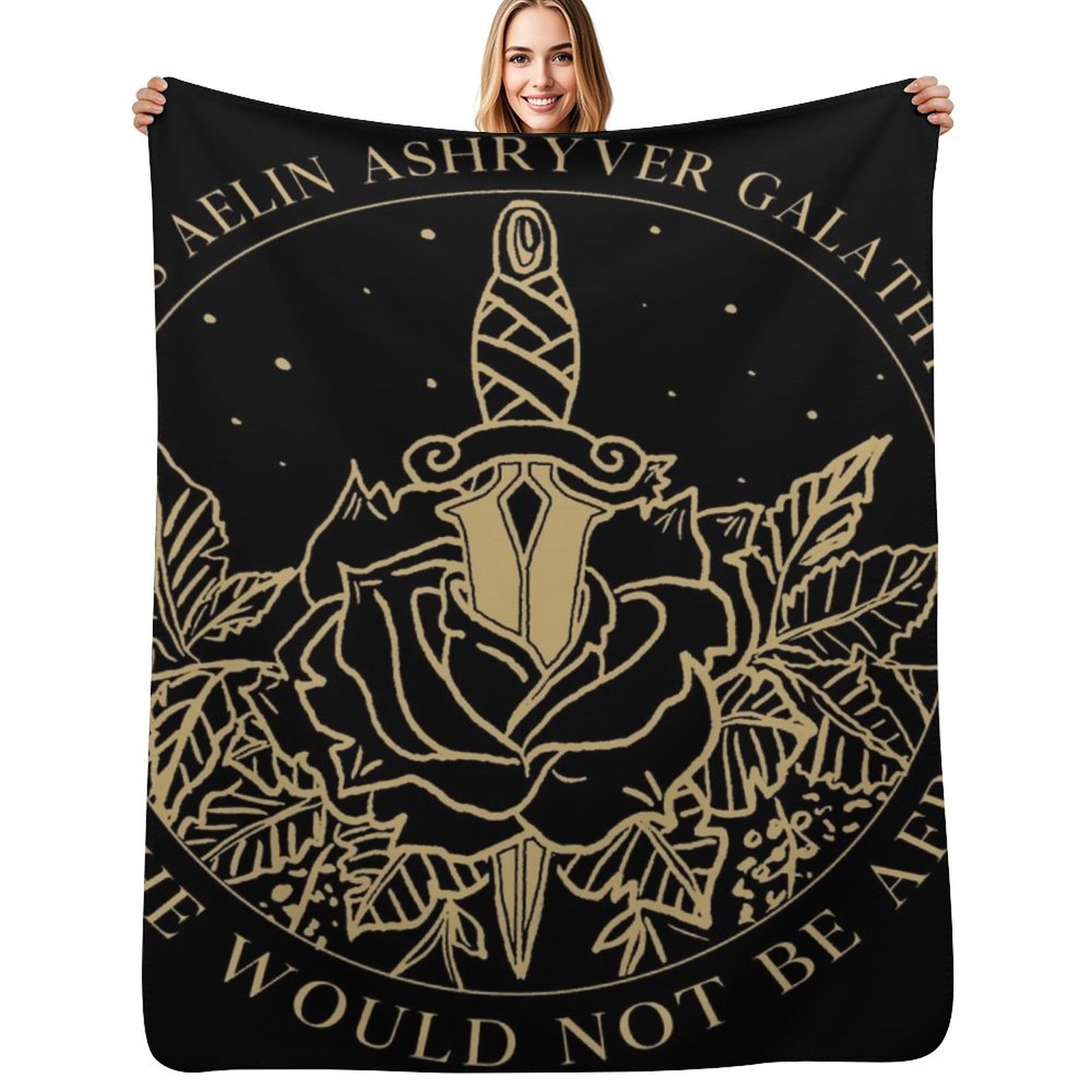 3D Printing Quote - Aelin Galathynius - Selimut Motif Kutipan