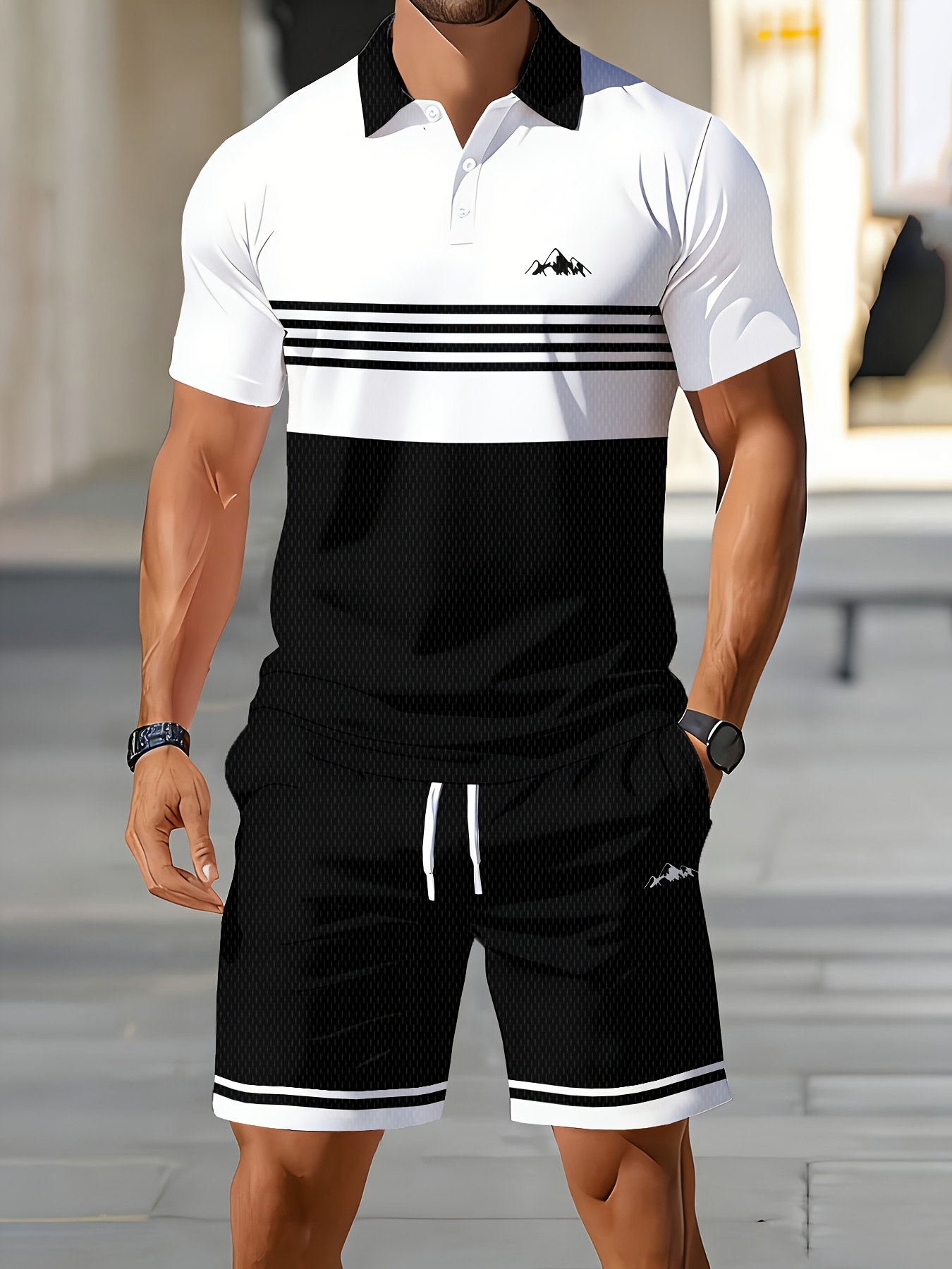3D Printing Design - Set Kaos Polo Pria Musim Panas