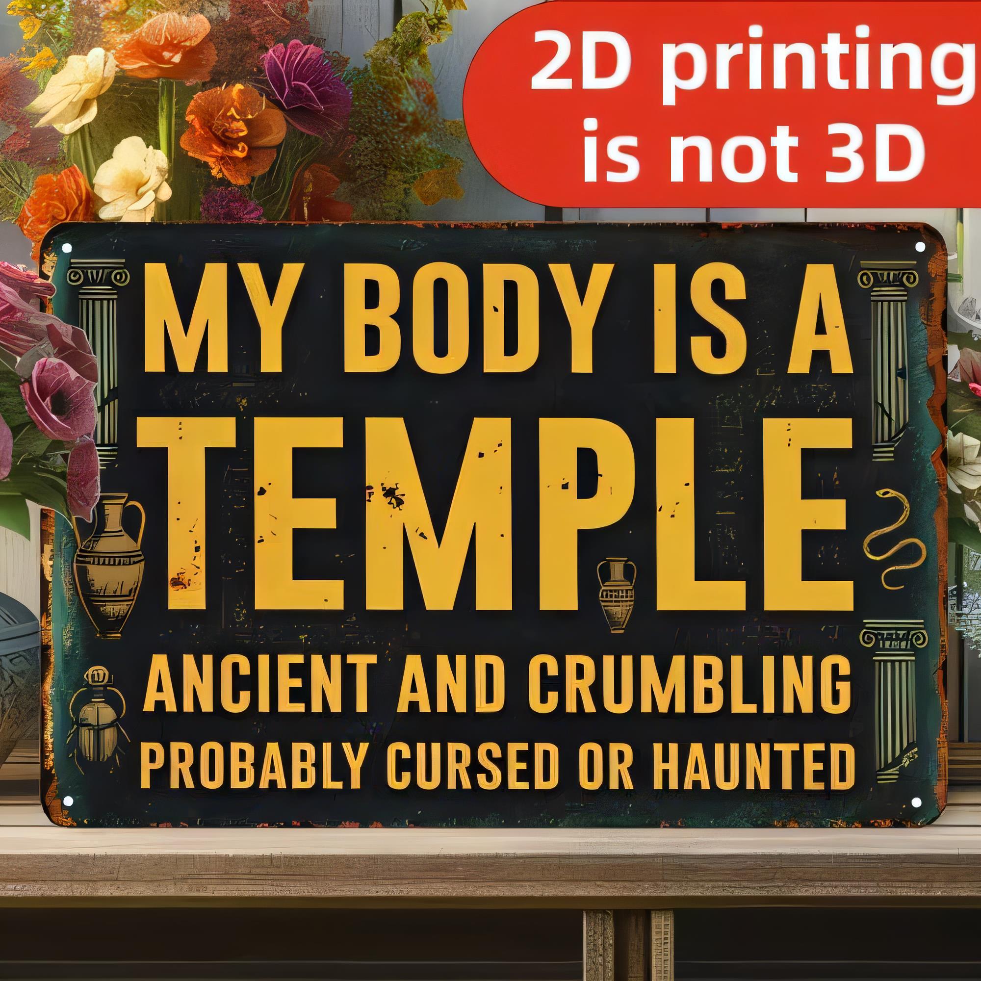 3D Printing Quote - Plakat Logam untuk Dekorasi Dinding, Cetakan
