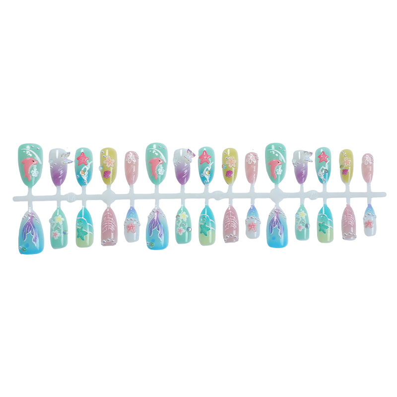 30 Buah Kuku Tekan Musim Panas - 3D Printing Nails ulasan dan harga