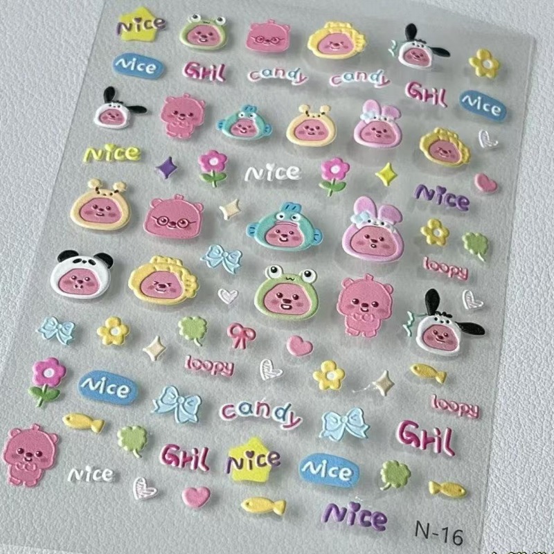 Stiker timbul 3D berbentuk loo - 3D Printing Design ulasan dan harga