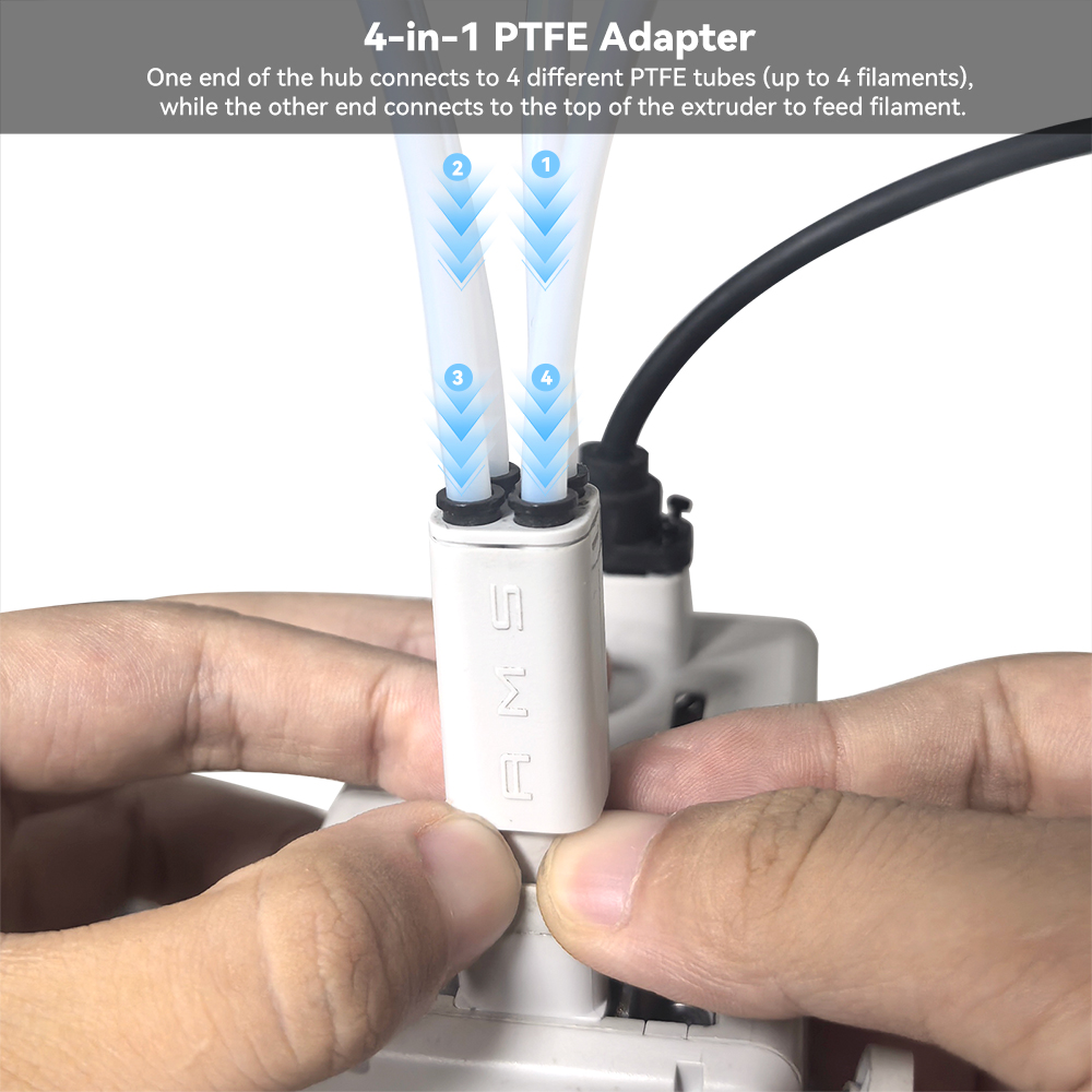 Adaptor PTFE 4-in-1 yang ditin - 3D Printing Pdf ulasan dan harga