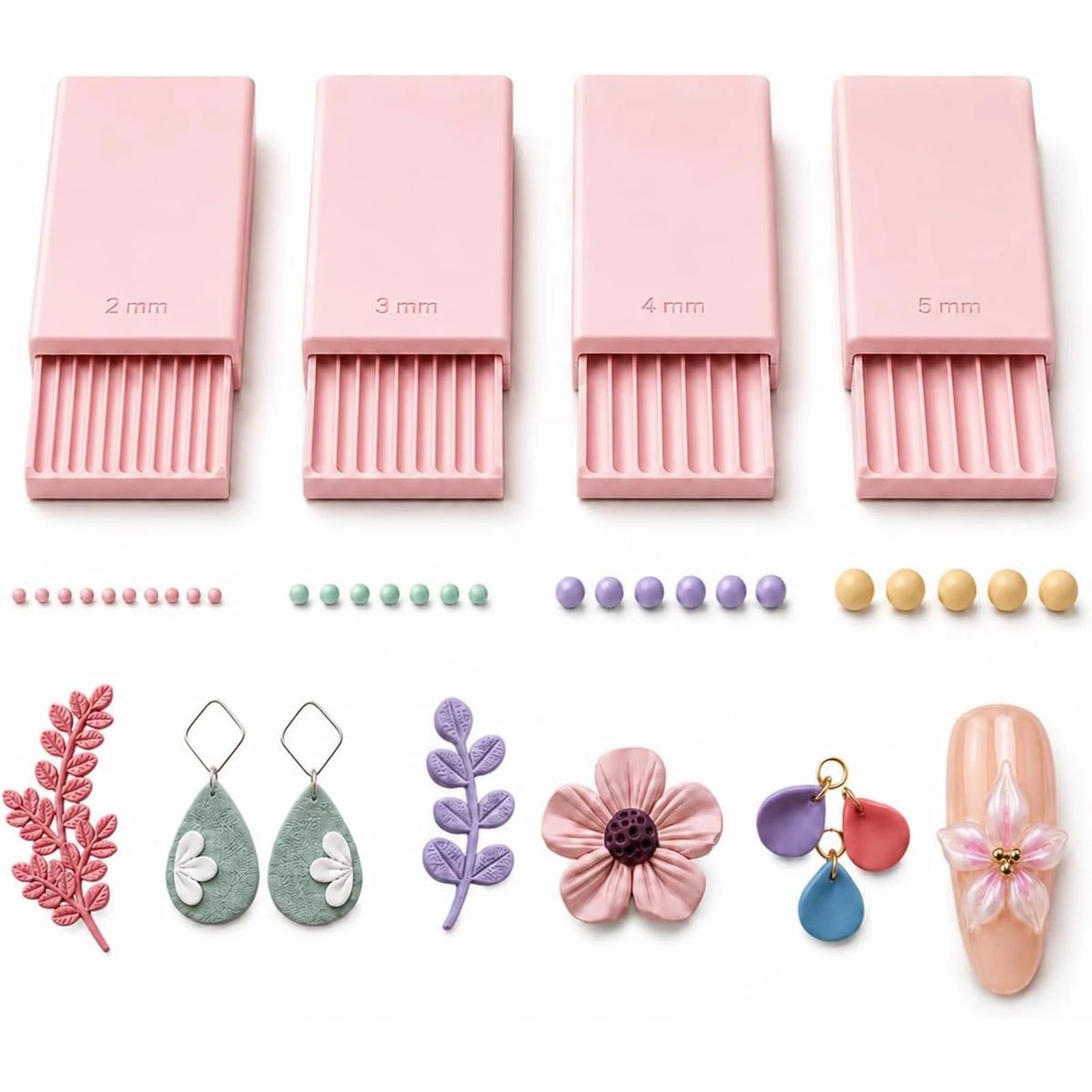 4PCS Alat Pembuat Bola Gel Tan - 3D Printing Nails ulasan dan harga