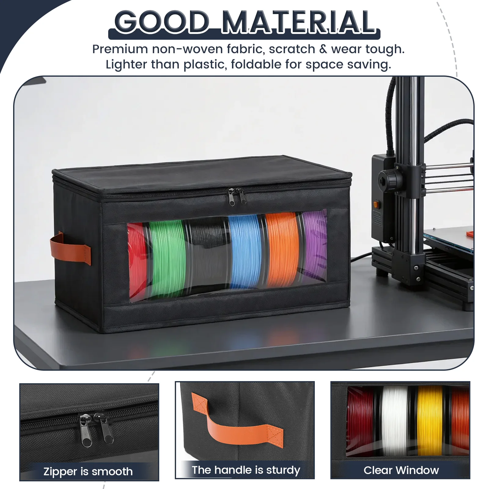 4 Buah Kotak Penyimpanan Filam - 3D Printing Deck Box ulasan dan harga