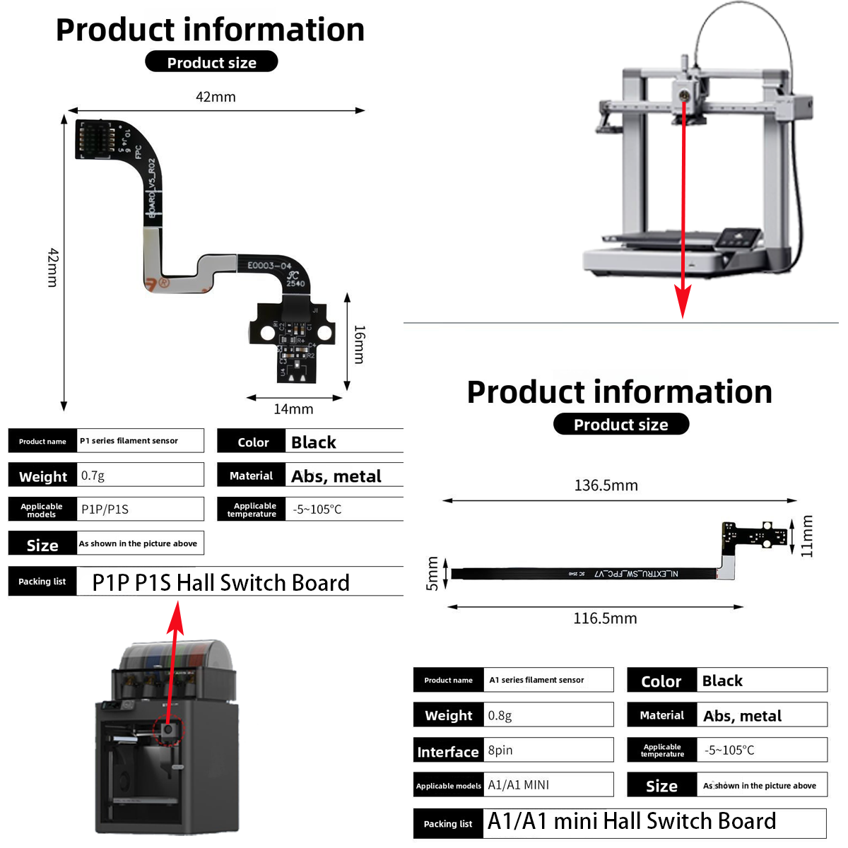 Untuk Papan Sakelar Hall A1/A1 - 3D Printing Pdf ulasan dan harga