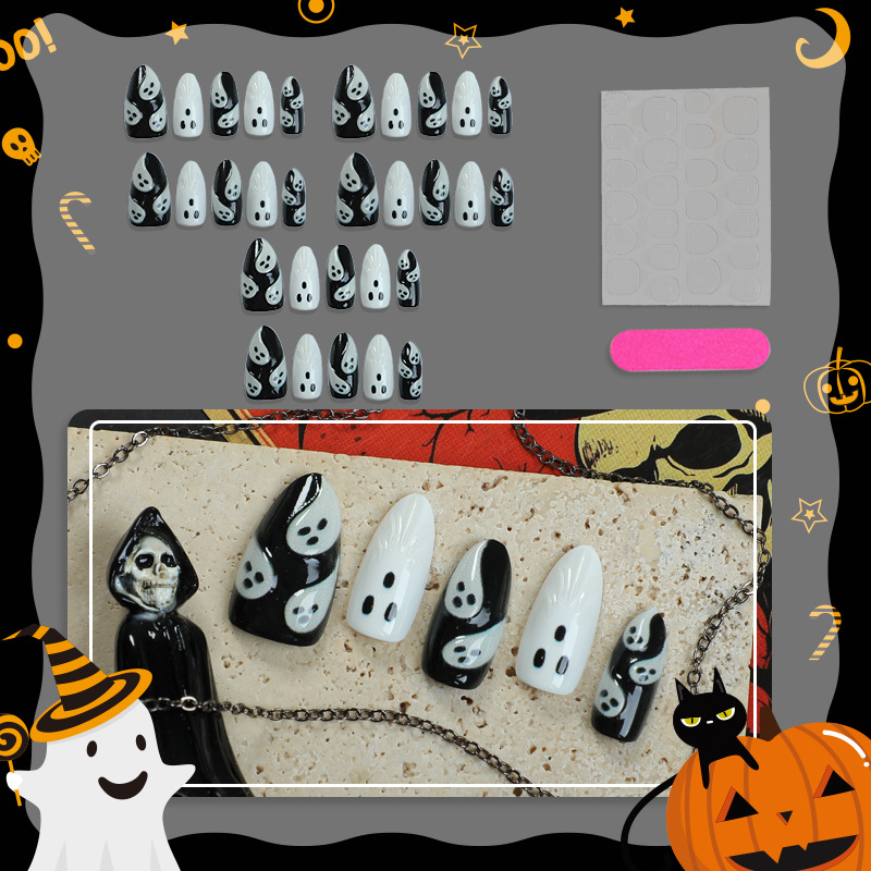 30 pcs Kuku Palsu Bentuk Almon - 3D Printing Nails ulasan dan harga