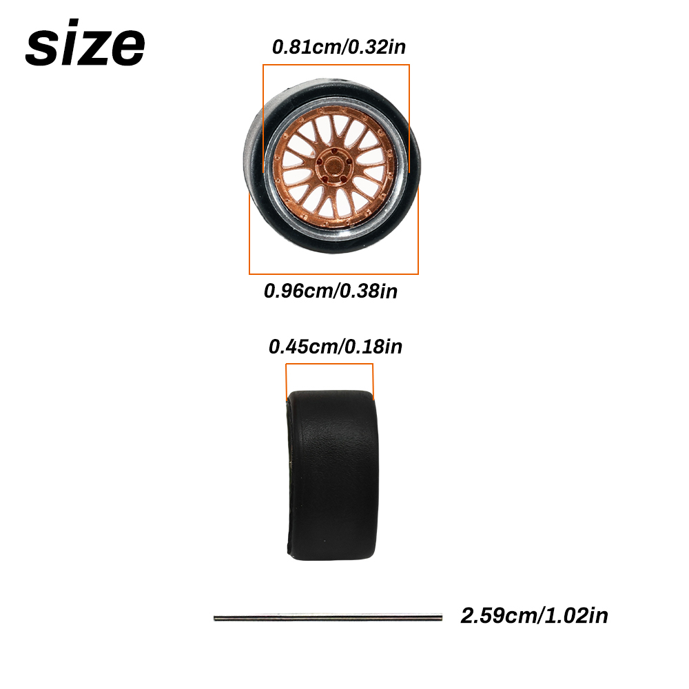 Velg Mobil Model Skala 1:64 4p - 3D Printing Diecast Cars ulasan dan harga