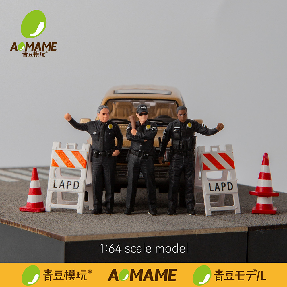 1/64 Set Figur Resin Polisi LA - 3D Printing Diecast Cars ulasan dan harga