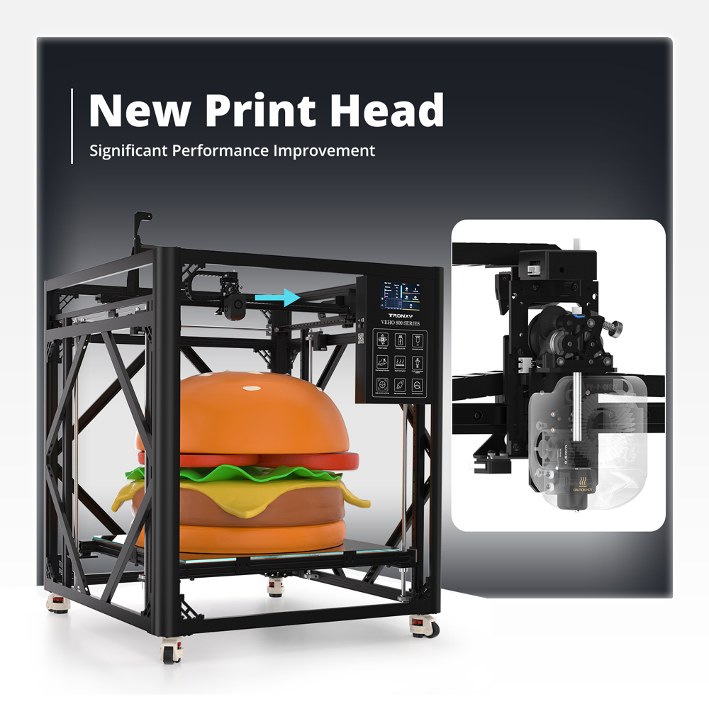 Tronxy VEHO-800-12 atau PRO Uk - 3D Printing X Y Z Axis ulasan dan harga