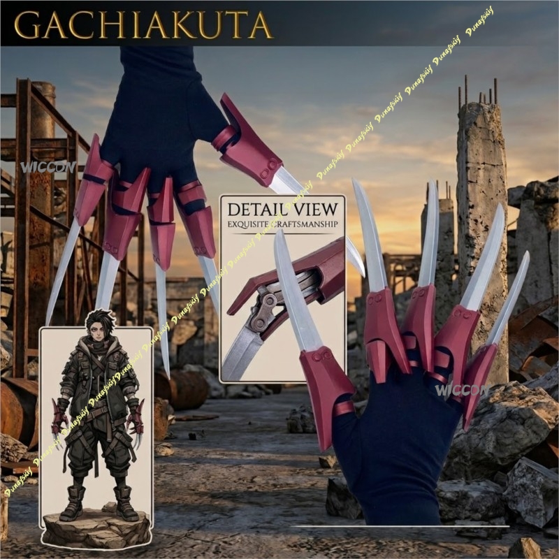 Properti Cosplay Anime Gachiak - 3D Printing Nails ulasan dan harga