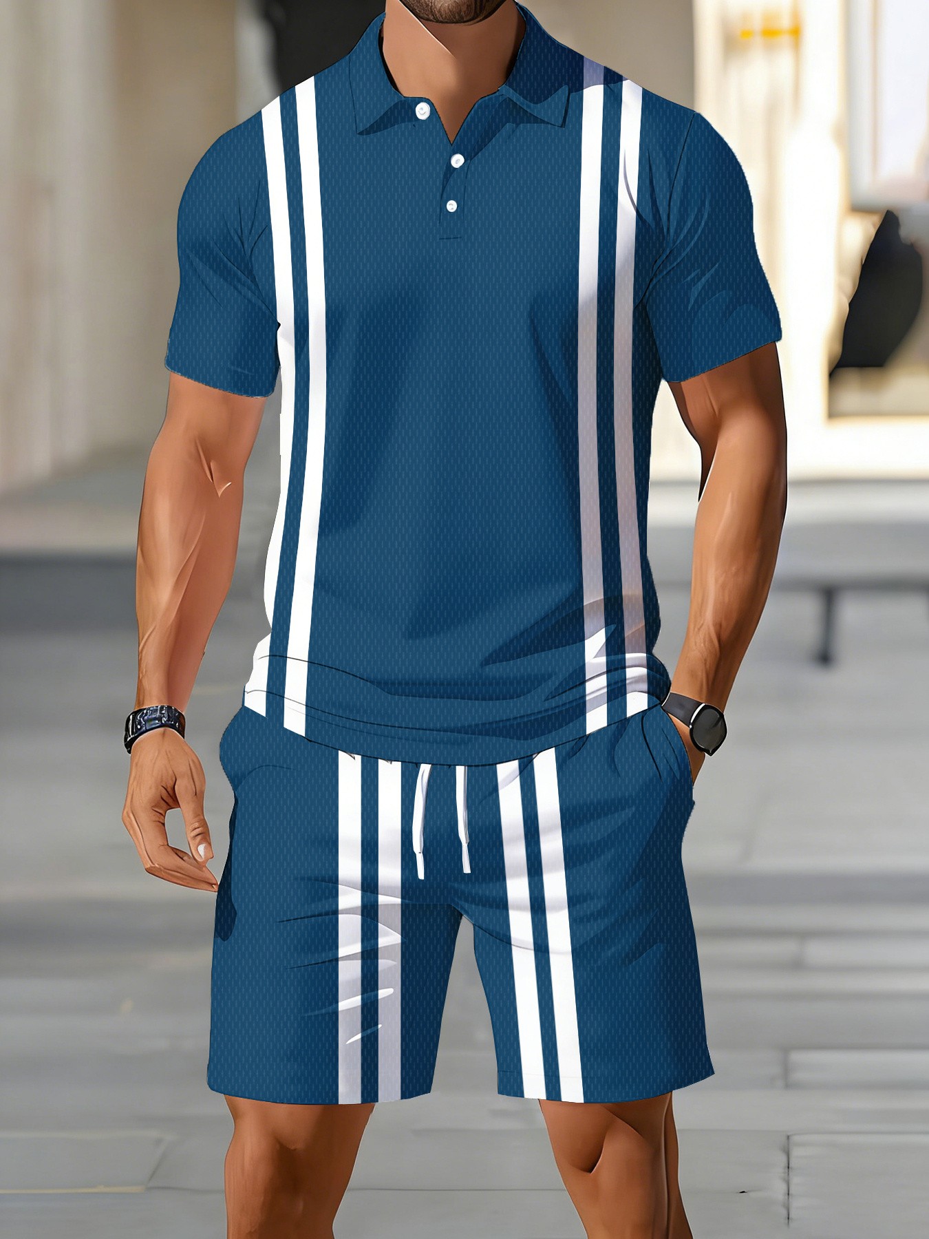 Set Kaos Polo Lengan Pendek Pr - 3D Printing Design ulasan dan harga